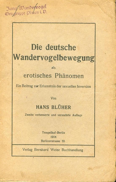 Omslag van Die deutsche Wandervogelbewegung als erotisches Phänomen